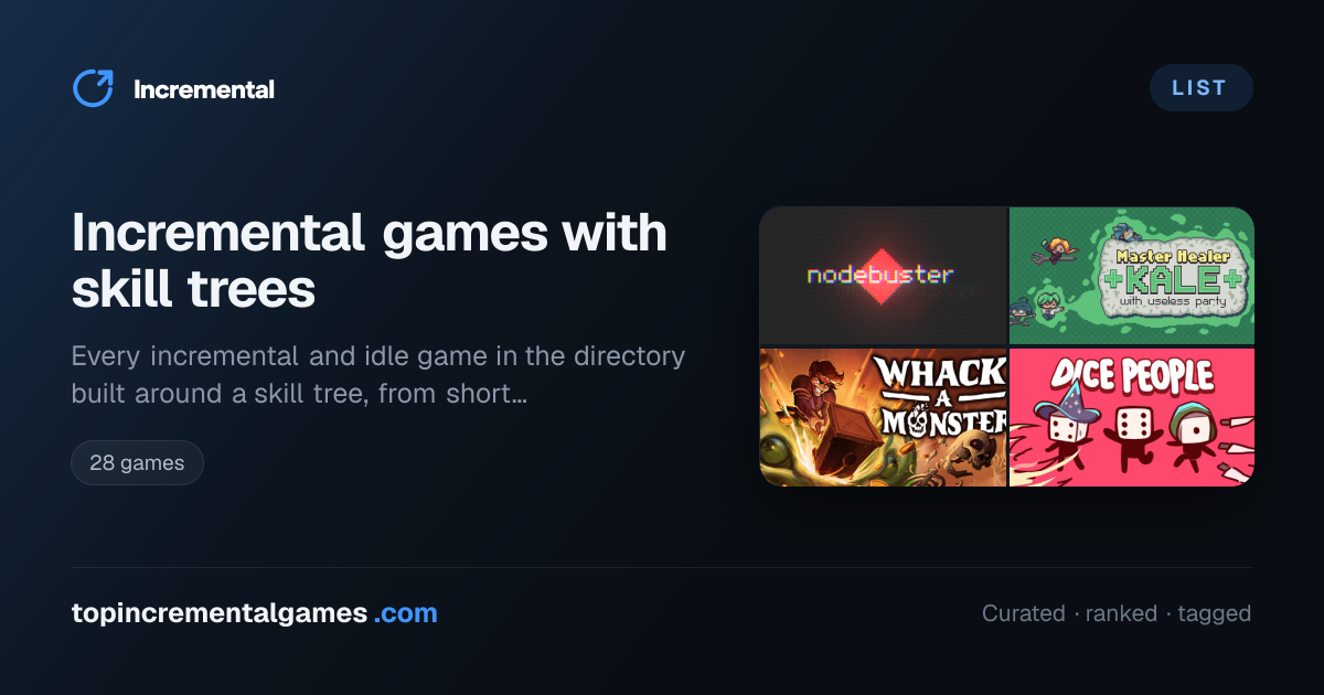Incremental Games with Skill Trees (2026) · Top Incremental Games